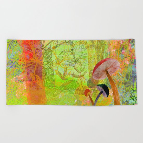 summer fantasy Beach Towel