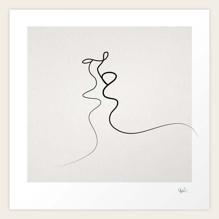 Kiss 2015 Art Print by quibe | Society6 The neck is one of the most sensitive parts of your body and getting kissed there evokes the type of feeling that is so hard to describe, yet so electrifying to experience.