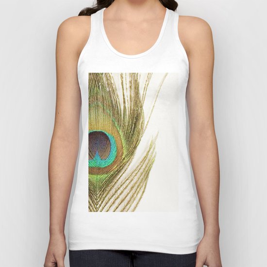 Peacock Feather Unisex Tank Top