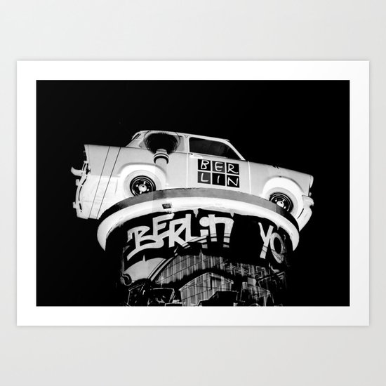 Berlin Double Exposure Art Print