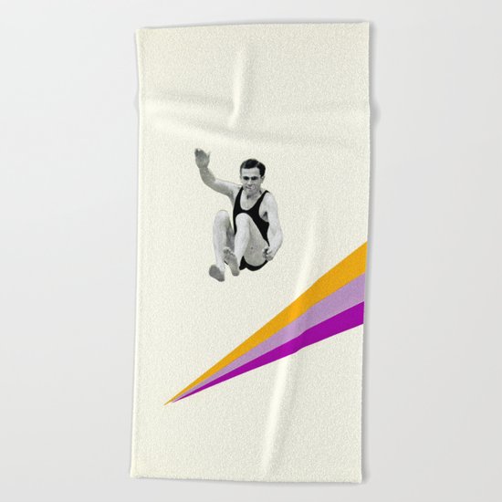 I Can Jump Higher Beach Towel