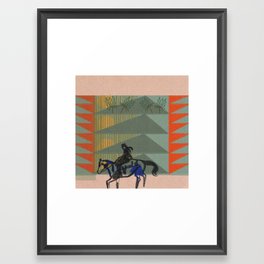 Vaquera/Cowgirl Sunset Framed Art Print