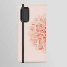 Dahlia - pastel pink dahlia flower art Android Wallet Case