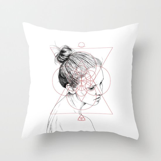 Face Facts II Throw Pillow