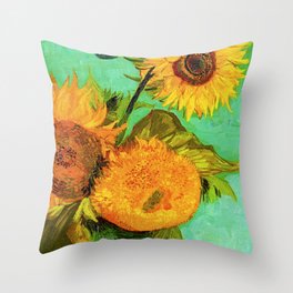 sunflowers Throw Pillow