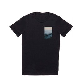 Dusk Waves // Upper Peninsula, Michigan T Shirt | Water, Landscape, Blue, Michigan, Bluehour, Upperpeninsula, Beachside, Lake, Color, Wave 