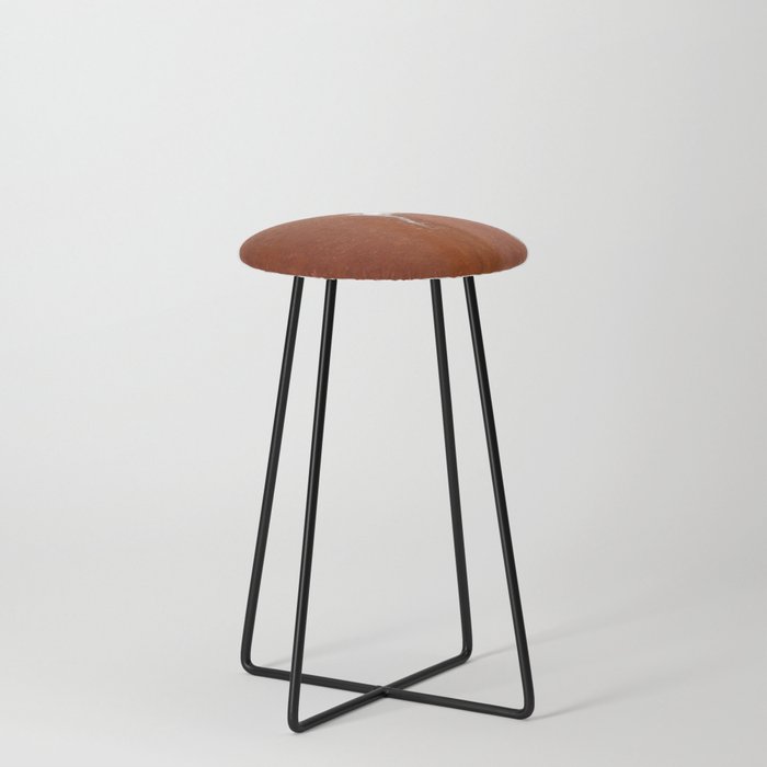 Cow Back Spots in Brown and White Counter Stool