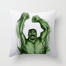 The Hulk Throw Pillow
