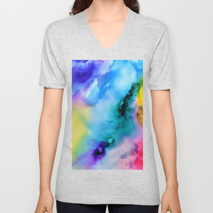 Colorful Dream V Neck T Shirt