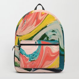 Revival: A colorful retro painting by Alyssa Hamilton Art   Backpack