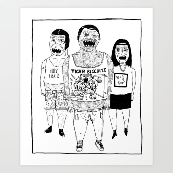 BACK OFF Art Print