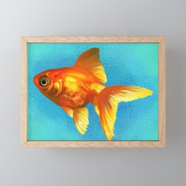 goldfish realism Framed Mini Art Print