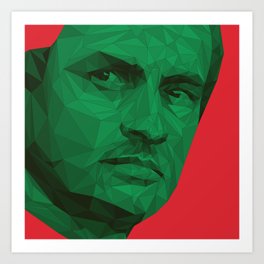 Jose Mourinho / Portugal – Poly Art Print