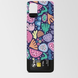 Playful abstraction. Seamless pattern with abstract bold whimsical shapes. Contemporary art Android Card Case