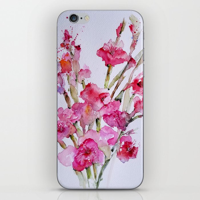 Pink Gladiolas iPhone Skin