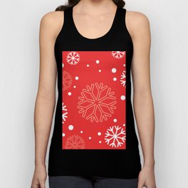 Red Snowflakes Tank Top