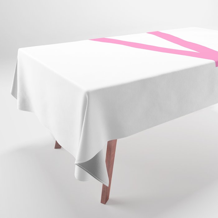 LETTER V (PINK-WHITE) Tablecloth