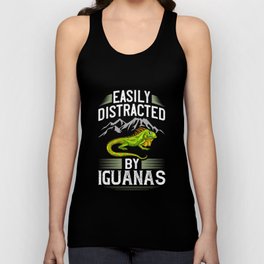 Green Iguana Lizard Cage Hunting Reptile Unisex Tank Top