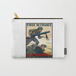 US Marines -- First In France Carry-All Pouch