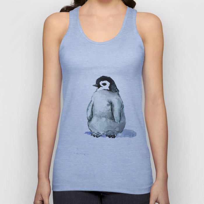Baby Penguin, children animal illustration penguin design penguin lover gift Tank Top