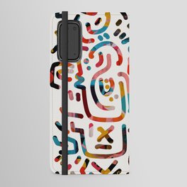 Graffiti Art Life in the Jungle with Symbols of Energy Android Wallet Case