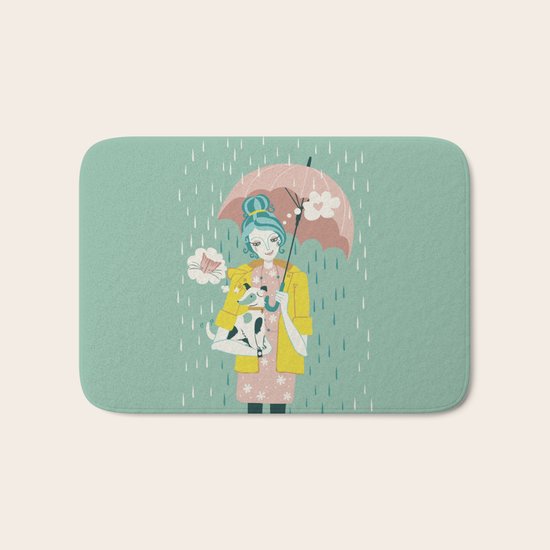 Walking the Dog Bath Mat
