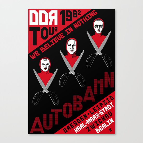 Autobahn--East German Tour 1982 Canvas Print