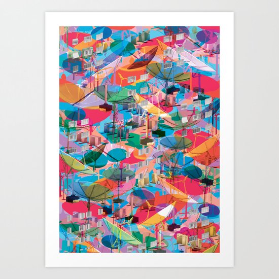 Fragmented Worlds VIII II Art Print