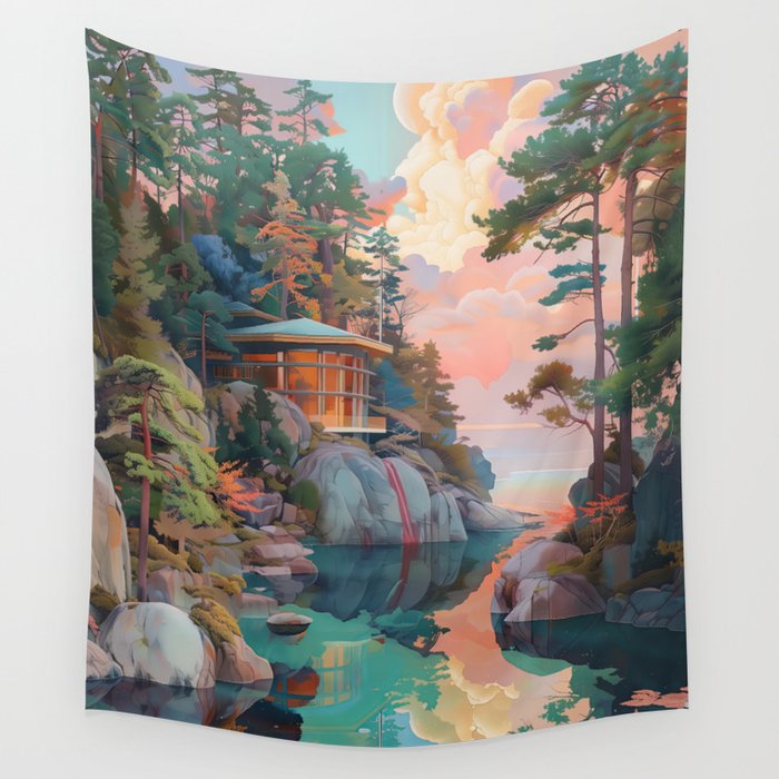 Dream Cabin Wall Tapestry