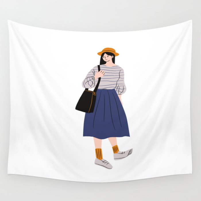 sweet girl  Wall Tapestry