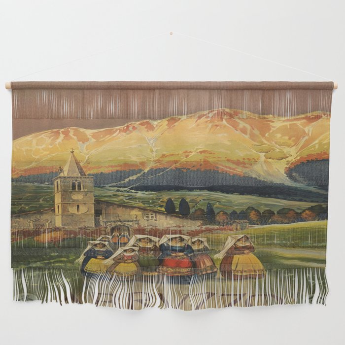 Abruzzo - Vintage Travel Poster Wall Hanging
