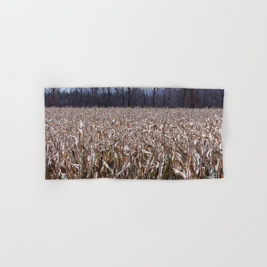Field of Corn left Behind Hand & Bath Towel