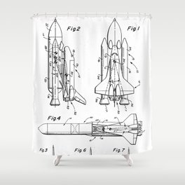 Space Shuttle Shower Curtains Society6