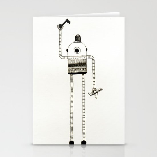 robot Stationery Cards