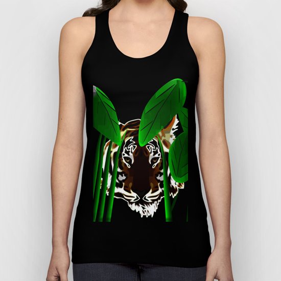Tiger In the Night Unisex Tank Top