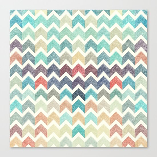 Glitter Chevron IV Canvas Print