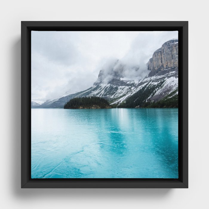 Smokey Mountains | Landscape Photography | Fog | Lake | Wanderlust Framed Canvas