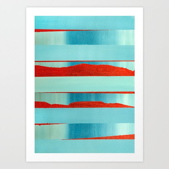 Blue Edge Art Print