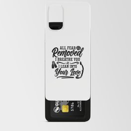 All Fear Removed I Breathe Freediver Freediving Android Card Case