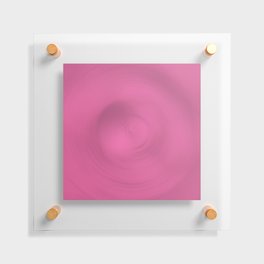 Pink spiral circle Floating Acrylic Print