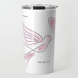 Faith.Hope.Love - Blush Travel Mug