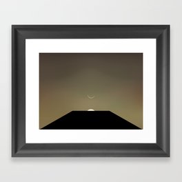 2001 Space Odyssey Minimal Dawn of Man Monolith Alignment Framed Art Print