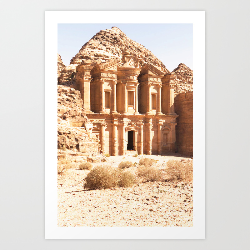 Get Wallpaper 305 The Monastery Petra Jordanie Art Print By Chezjulie Society6 For Android