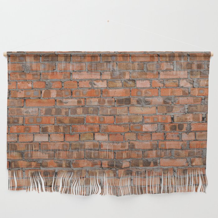 Texture of an old brick wall closeup Wall Hanging