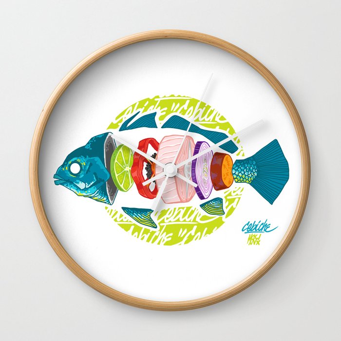 Cebiche! Simple is better! Wall Clock