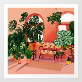 Home is where my plants are! Art Print