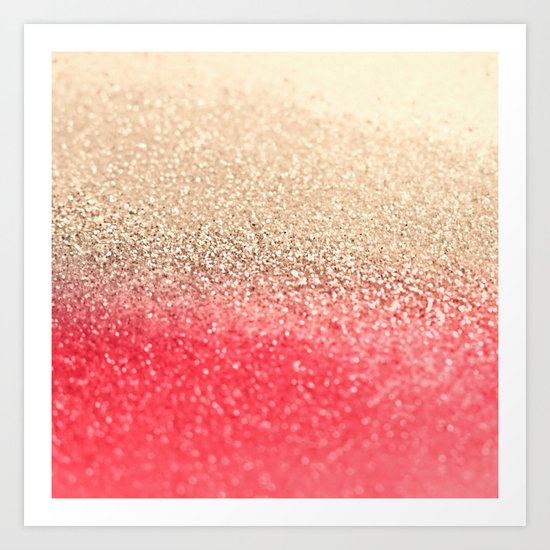 GOLD CORAL Art Print
