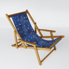 Midnight Stars Night Watercolor Painting by Robayre Sling Chair