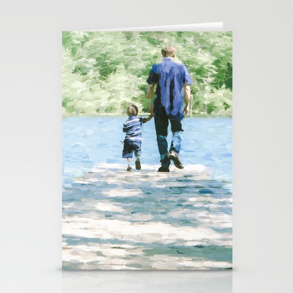 Father and Son 3 Stationery Cards