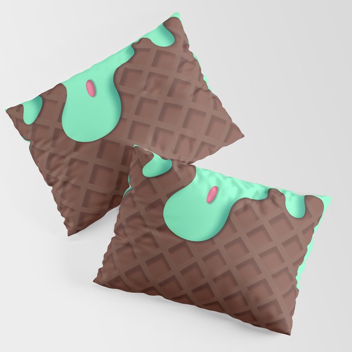 Mint Ice Cream - Dark Pillow Sham